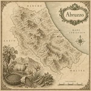 Mappa illustrata: Abruzzo