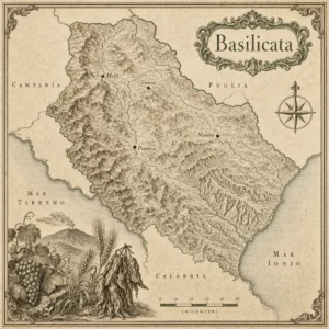 Mappa illustrata: Basilicata