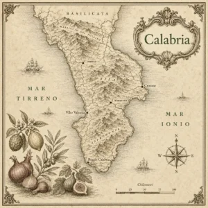 Mappa illustrata: Calabria