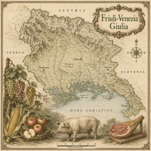 Mappa illustrata: Friuli-Venezia Giulia
