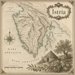 Mappa illustrata: Istria