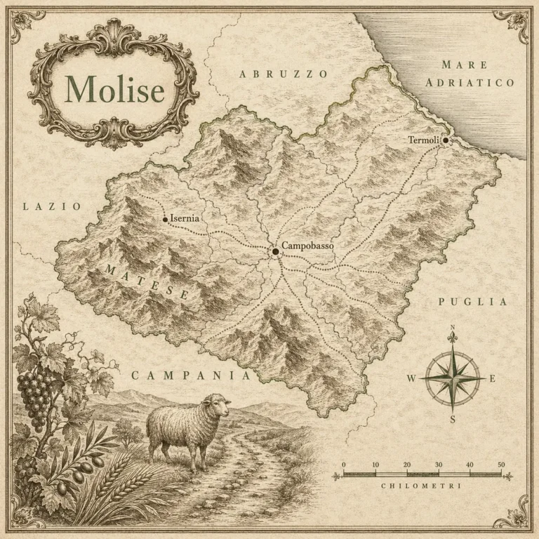 Mappa illustrata: Molise