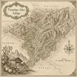 Mappa illustrata: Trentino-Alto Adige